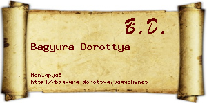 Bagyura Dorottya névjegykártya